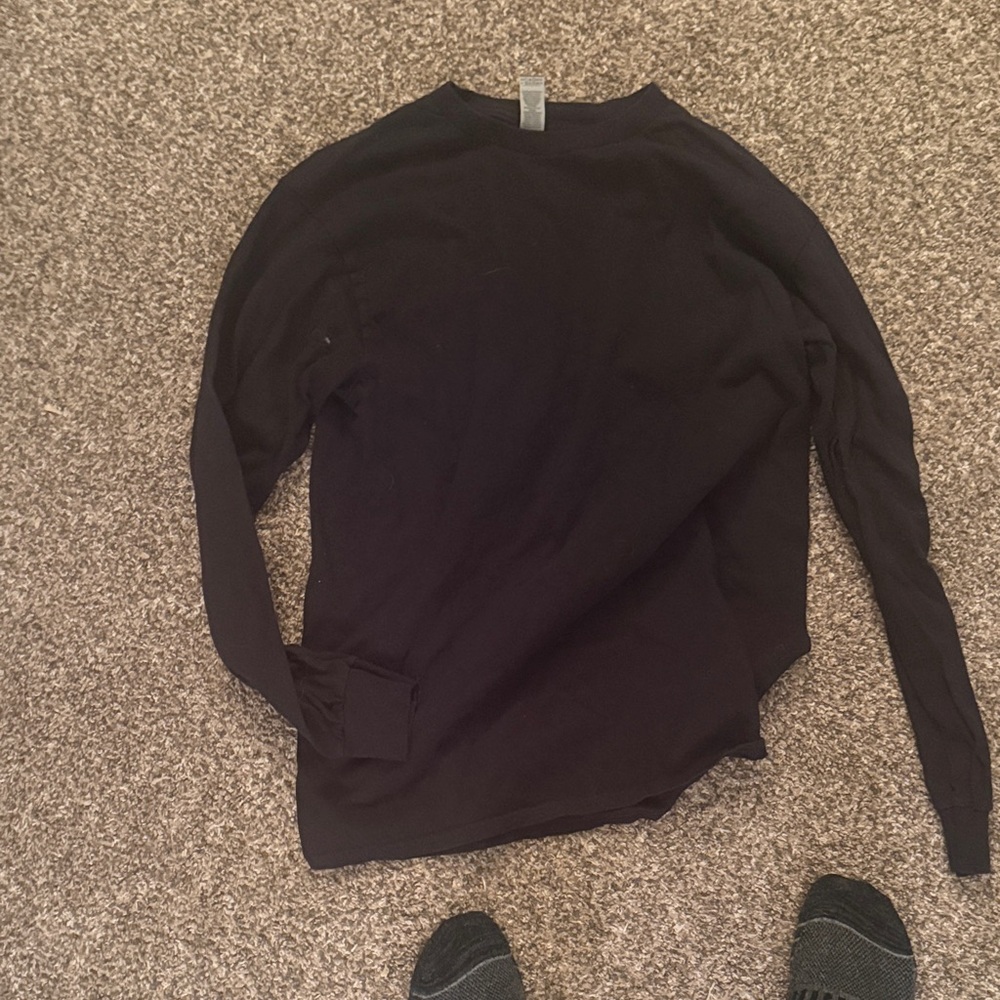 Women's Black Short Sleeve Top
